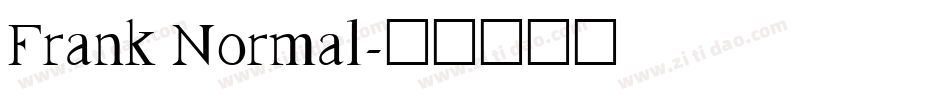Frank Normal字体转换